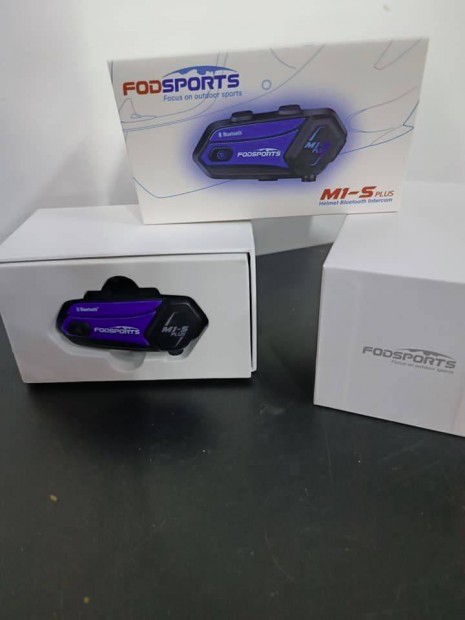 Fodsports M1-S Plus sisak kihangost, motor kerkpr headset bluetoot