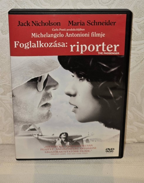 Foglalkozsa :Riporter DVD (1975,Antonioni,Jack Nicholson,Maria S.)