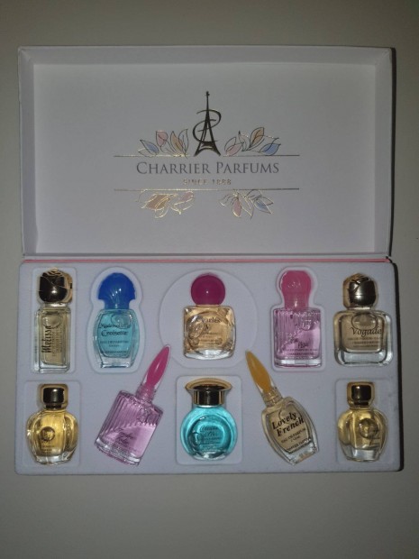 Foglalva Charrier Parfums tz darabos, bontatlan, miniatr ritkasg