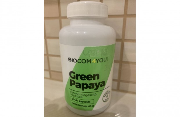Fogyst, emsztst segt j Biocom Green Papaya kapszula, bontatlan