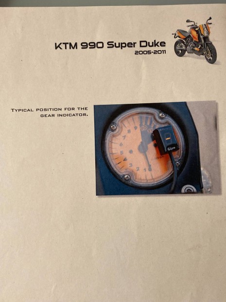 Fokozatszm kijelz KTM990 Superduke 2005-2011 j!