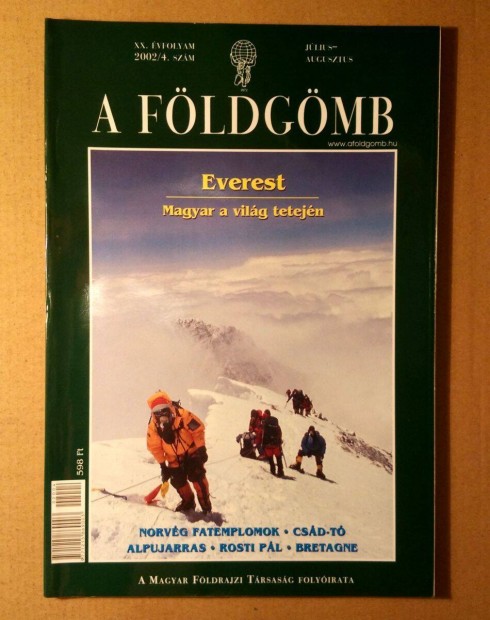 Földgömb 2002/4 (188.szám) Július-Augusztus (7kép+tartalom)