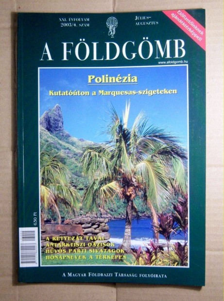 Földgömb 2003/04.(194.)szám Július/Augusztus (2kép+tartalom)