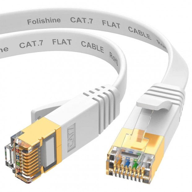 Folishine Cat 7 Ethernet Kbel 5M - Magas Sebessg, Lapos Internet H