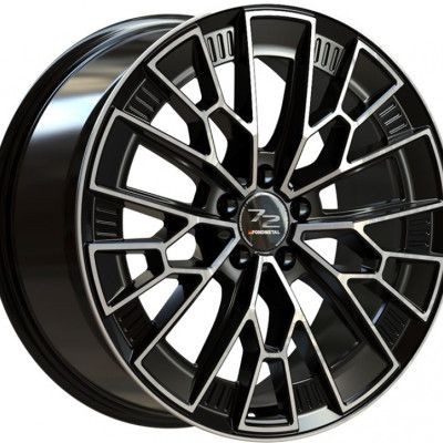 Fondmetal 1972 (8300) Fényes fekete Machined 9X20 5X110 ET29 CB65,1 |