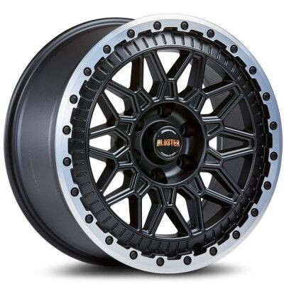 Fondmetal BLUSTER (8400) MATT Fekete Machined LIP 8X18 5X120 ET50