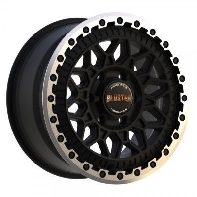 Fondmetal BLUSTER (8400) MATT Fekete Machined LIP 8X18 6X130 ET50