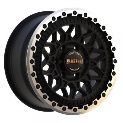 Fondmetal BLUSTER (8400) MATT Fekete Machined LIP 8X18 6X135 ET40