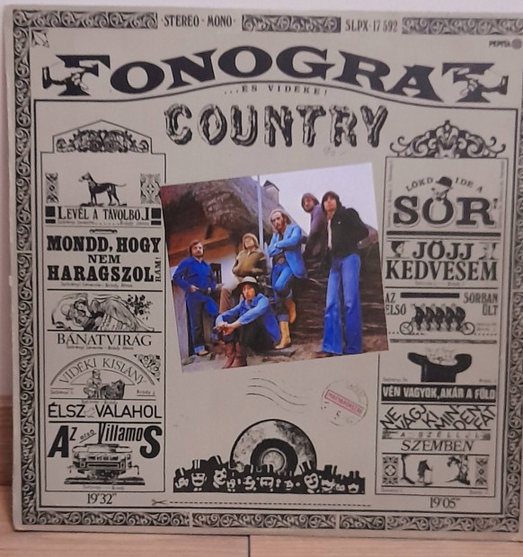 Fonogrf Country bakelit lemez 