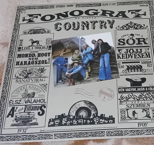 Fonogrf country bakelit lemez