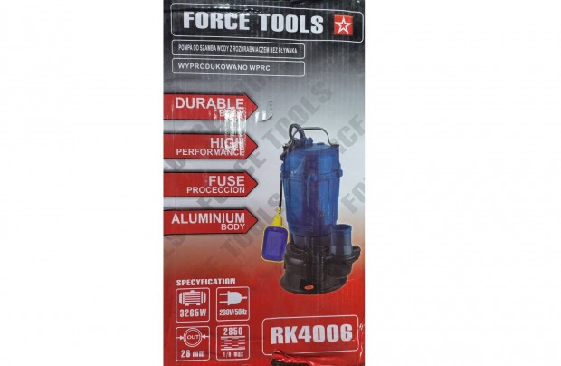 Forcetools aprts szennyvzszivatty szkapcsol 3265W / 2"