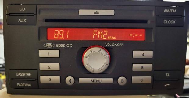 Ford 6000CD (AUX-os) fejegység
