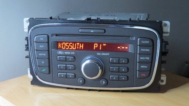 Ford 6000 CD gyári cd-s rádió fejegység - fekete