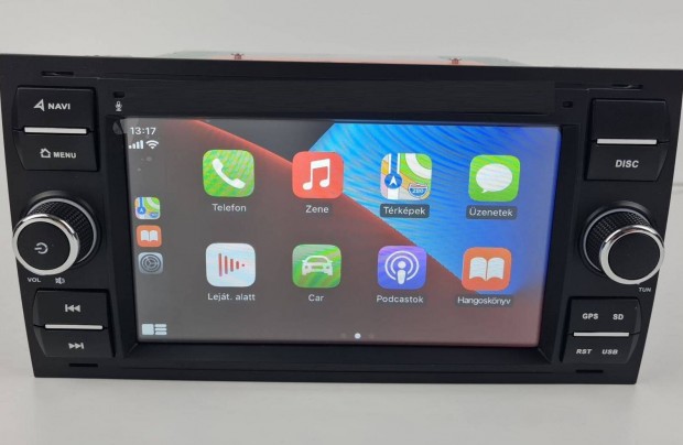 Ford Android autórádió fejegység gyári helyre 2GB Carplay Fekete