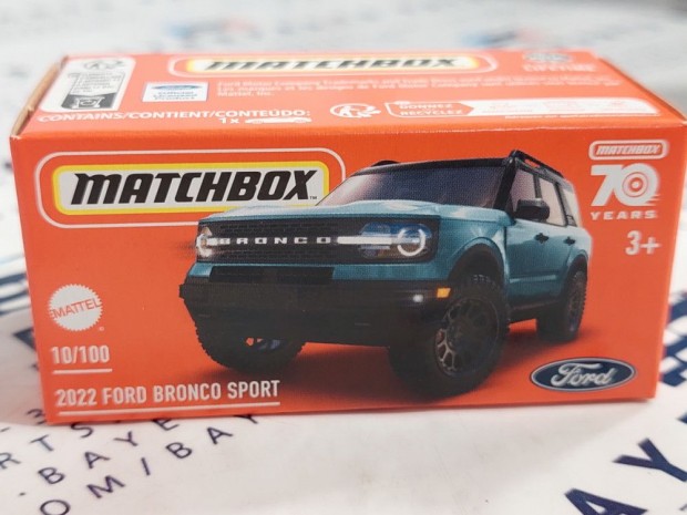 Ford Bronco Sport (2022) - 10/100 - Matchbox - 1:64