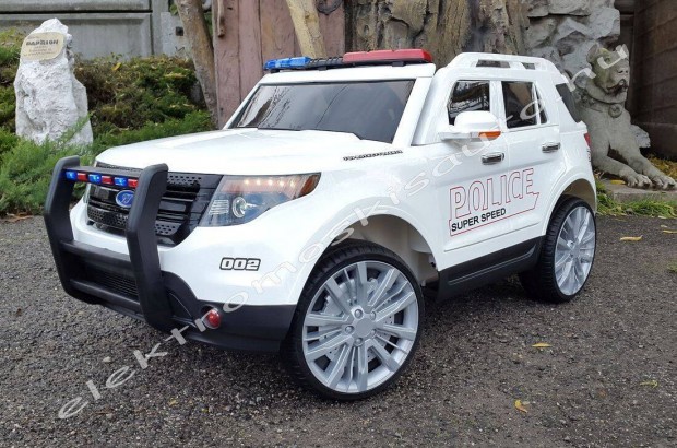 Ford Explorer hasonmás Rendőrautó 12V 1személyes / hangosbemondóval