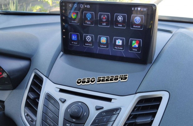 Ford Fiesta Android Kijelző Rádió Multimédia Carplay Navigáció Hifi