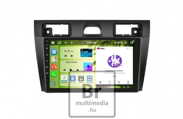 Ford Fiesta Android Rádió Multimédia 9" Kijelző Navigáció Fejegység