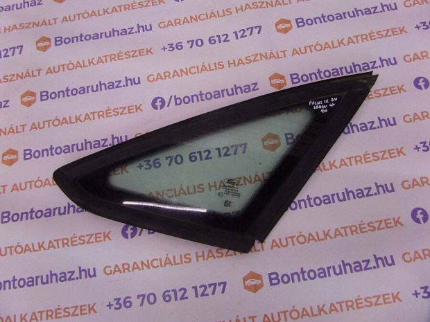 Ford Focus III MK3 Eladó bontott gyári jobb hátsó kis üveg 4 ajtós, se
