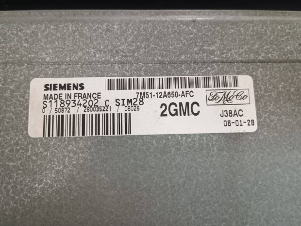 Ford Focus MK2 motorvezrl ECU 7M51-12A650-AFC