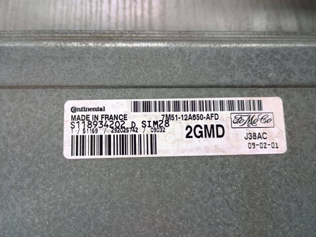 Ford Focus MK2 motorvezrl ECU 7M51-12A650-AFD