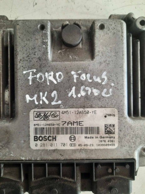 Ford Focus Mk2 2.0 TDCi motorvezrl 7M51-12a650-atc