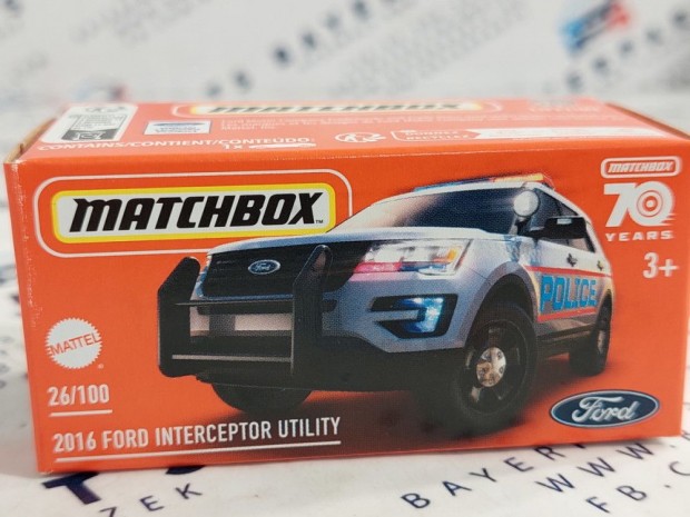Ford Interceptor Utility Police (2016) - 26/100 - Matchbox - 1:64