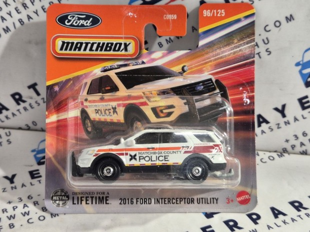 Ford Interceptor Utility (2016) - 96/125 - bliszteres -  Matchbox - 1