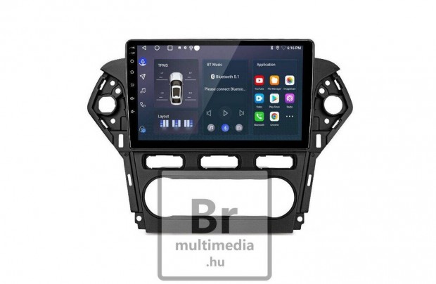 Ford Mondeo Android Rdi Multimdia Navigci Carplay 10" Kijelz GPS