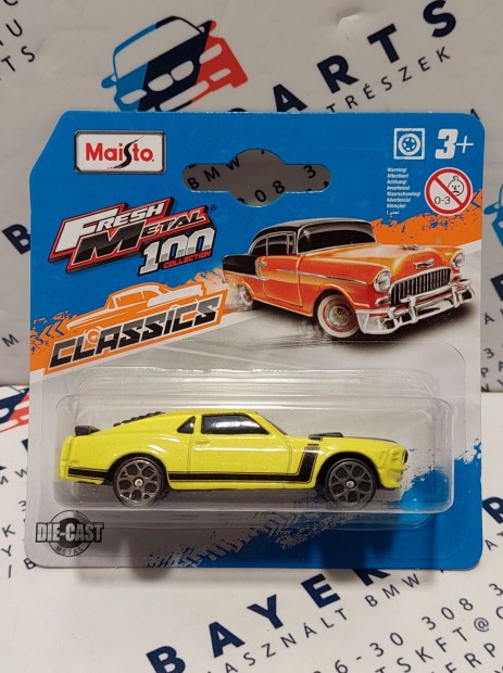 Ford Mustang Boss 302 (2013) - srga/fekete -  Maisto - 1:64