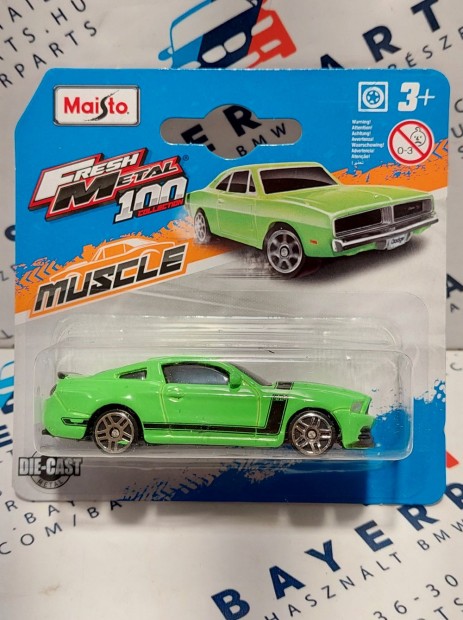 Ford Mustang Boss 302 (2013) - zld/fekete -  Maisto - 1:64