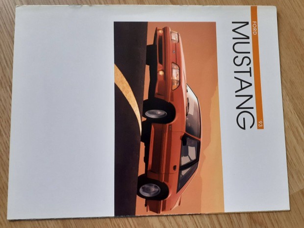 Ford Mustang prospektus - 1992, angol nyelv