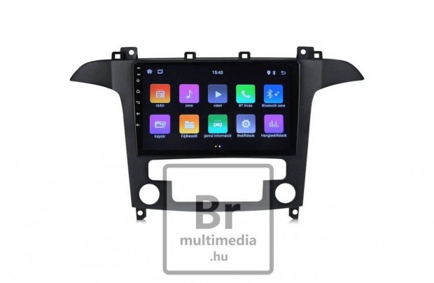 Ford S max Smax Rádio Android Multimédia Navigáció Fejegység Carplay
