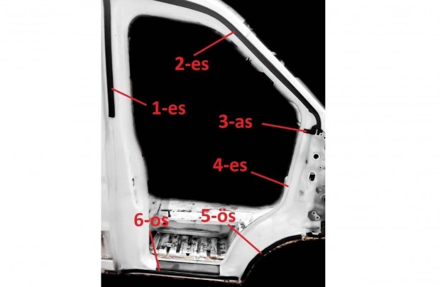 Ford Transit 14 jobb Els ajt Gumi tmts Szigetels kder Gumikder