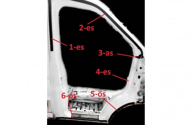 Ford Transit 14 jobb Els ajt Gumi tmts Szigetels kder Gumikder