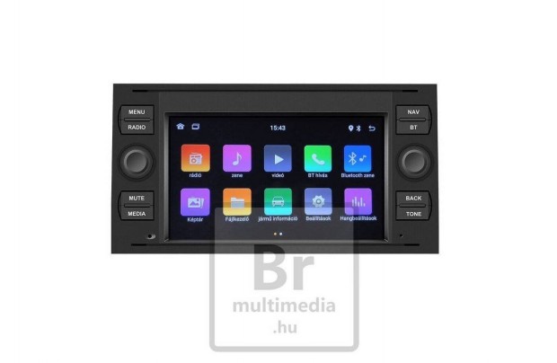 Ford Transit Android Kijelző Multimédia Navigáció 2Din Rádió Carplay
