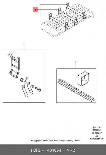 Ford Transit gyri j tetcsomagtart