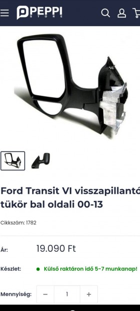 Ford Tranzit visszapillant 