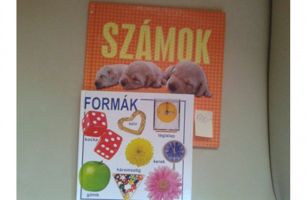 Formk s szmok 1-10 ig llatos, gyermekknyv