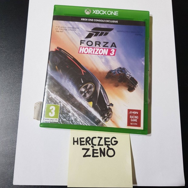 Forza Horizon 3 Magyar Feliratos xbox one