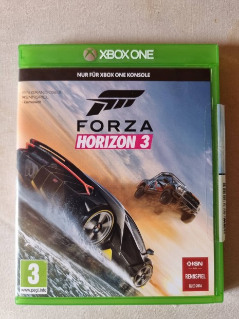 Forza Horizon 3. Xbox one jtk.