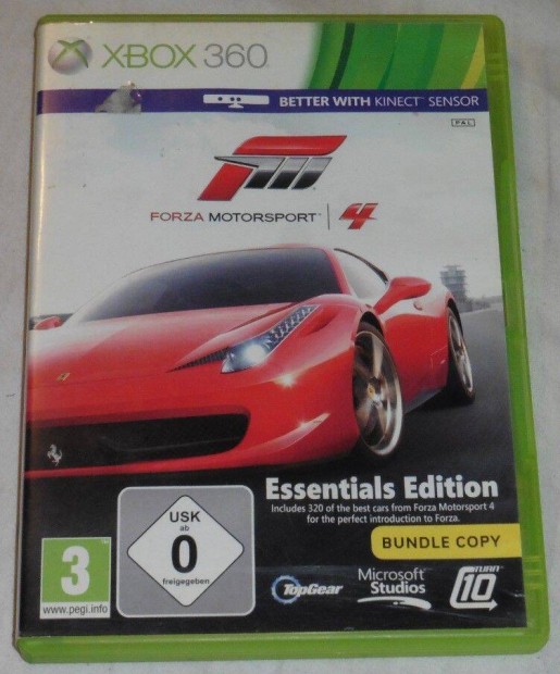 Forza Motorsport 4 Essencial Magyarul Gyri Xbox 360 Jtk Kinectre is