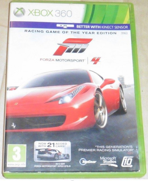 Forza Motorsport 4. GOTY Magyarul Gyri Xbox 360 Jtk, Kinect re is