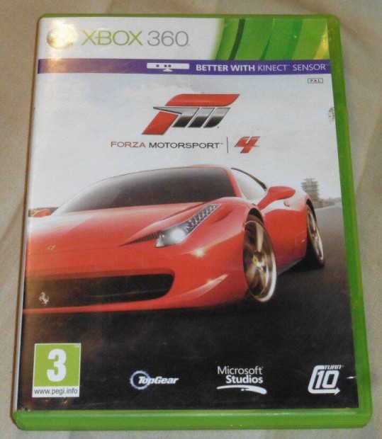 Forza Motorsport 4. Magyarul Gyári Xbox 360 Játék, Kinect re is Akár F