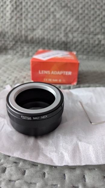 Fotga M42 Sony Nex E bajonett adapter adaptergyr e mount