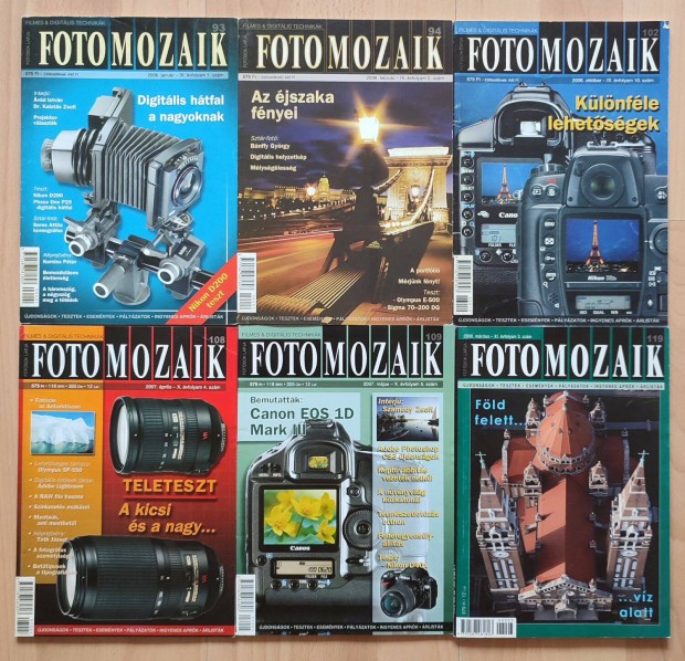 Fotomozaik 2005-2008 kztti szmai