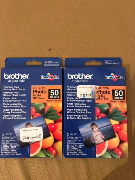 Fotpapr Brother Premium Glossy 10x15 cm mretben