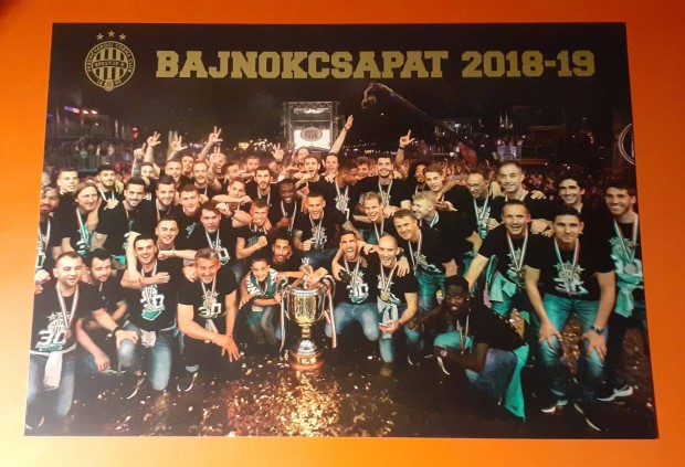 Fradi 2018-19-es Bajnokcsapat A4-es mret kartonlapra nyomtatott fot