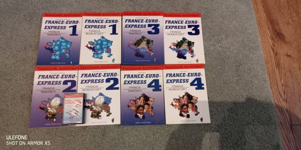 France-Euro-Express 1-4 tanknyv+munkafzet (francia nyelvknyv)