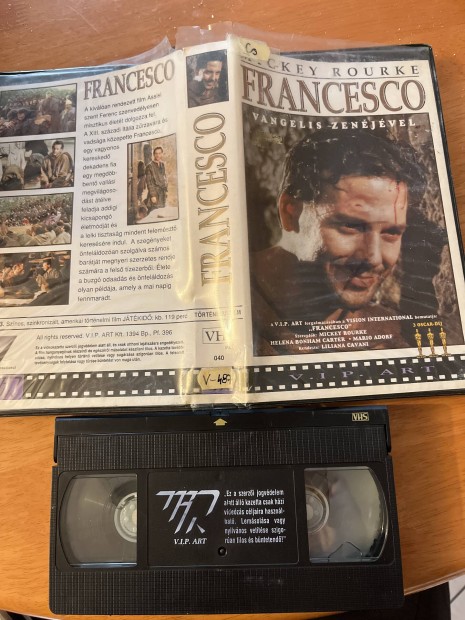 Francesco vhs Mickey Rourke vhs